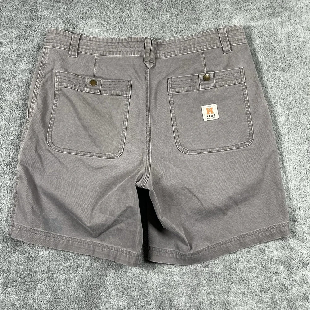 Howler Bros Men's Gray Corduroy Shorts 34